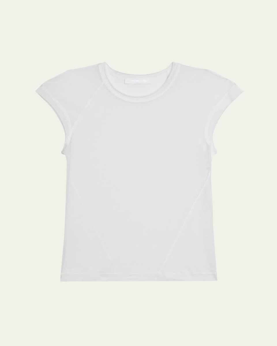 Twisted Sheer Crewneck Top